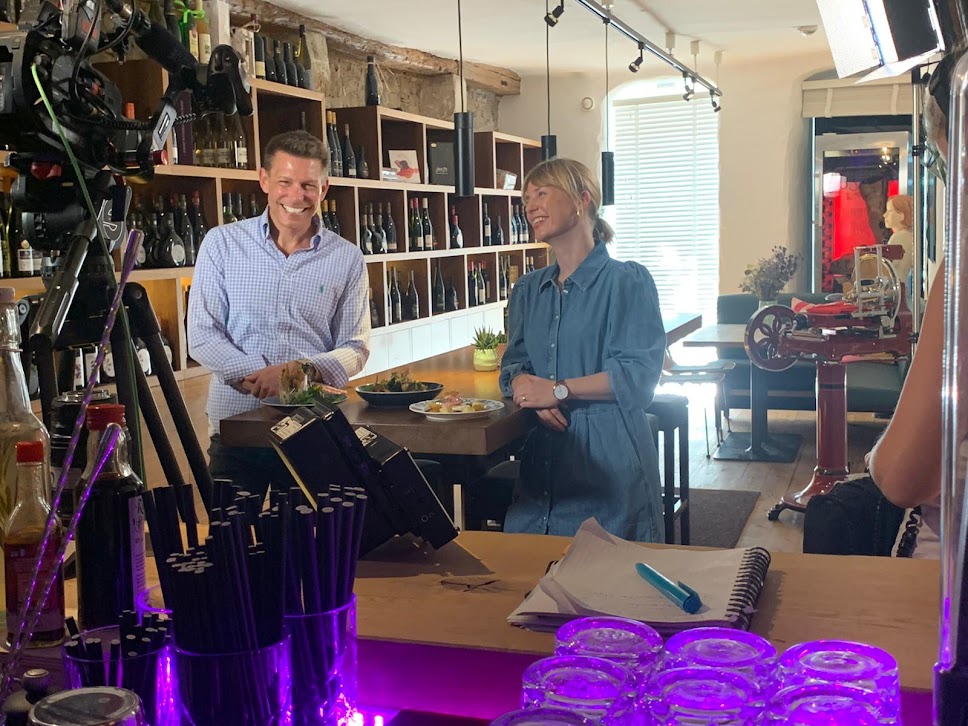 BR-Dreharbeiten im Weinforum Franken – Landgasthäuser in Franken